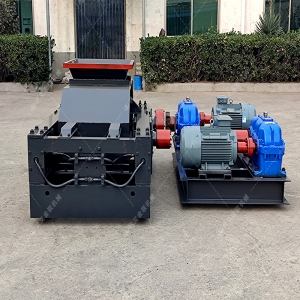 2PG800x600對輥破碎機發(fā)貨圖片_發(fā)往貴州貴陽_破碎鵝卵石